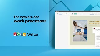 The New Zoho Writer—Whats a Work Processor [upl. by Richers]