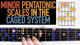 Minor Pentatonic Scales in the CAGED System [upl. by Ajad757]