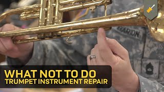 What Not To Do Trumpet Instrument Repair [upl. by Nilpik]