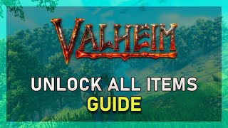 Valheim  How To Unlock All Building Crafting amp Furniture Items [upl. by Avril]