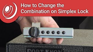 How to Change a Combination on a Simplex Lock [upl. by Eelrehpotsirhc]