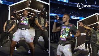 Israel Adesanya shows off incredible dance moves in legendary walkout at UFC 243 [upl. by Avert759]