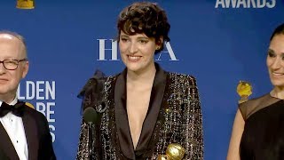 Phoebe WallerBridge  Fleabag  Golden Globes 2020 Full Backstage Interview [upl. by Monte]