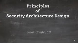 Security Architecture Design Principles  CISSP [upl. by Macomber940]