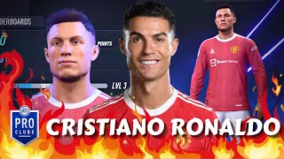 FIFA 22 Cristiano Ronaldo Pro Clubs Creation UPDATED [upl. by Romina453]