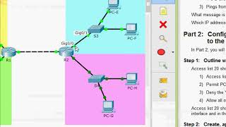 4135 Packet Tracer  Configure Standard IPv4 ACLs [upl. by Tena]