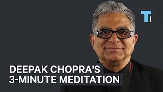 Deepak Chopras GoTo 3Minute Meditation To Stay Focused [upl. by Warfore]