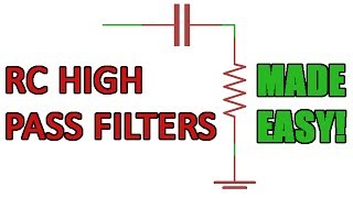 Passive RC high pass filter tutorial [upl. by Sylvanus]