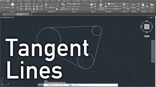 AUTOCAD  TANGENT LINES in Under a Minute [upl. by Nylavad]