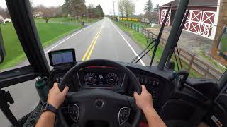 POV Bus Drive Lost in Pennsylvania in a new J4500 [upl. by Elliot]