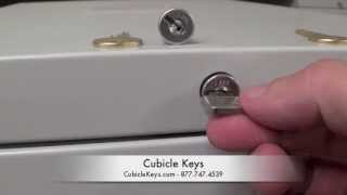 HON Lock Core Install Removal Replacement Cubicle Keys [upl. by Gaughan380]