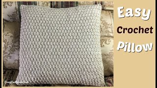 Easy Crochet Alpine Stitch Pillow [upl. by Niuqram]