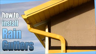 How to install Rain Gutters  DIY [upl. by Rusert]