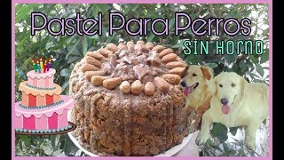 PASTEL PARA PERROS SIN HORNO SALUDABLE Y FÁCIL DE HACER  DIY [upl. by Mosley]