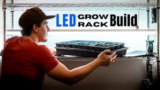 How to Build an LED Grow Light Rack for vegetable seedlings and micro greens [upl. by Nnylsaj]