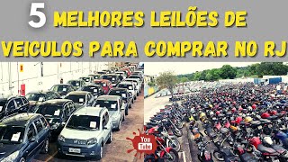 5 MELHORES LEILOES DE VEICULOS PARA COMPRAR NO RJ [upl. by Enyrb]