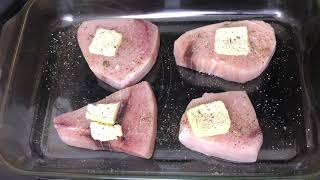 Garlic Lemon Swordfish Filets [upl. by Rim]