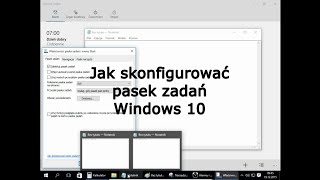 Jak skonfigurować pasek zadań Windows 10 [upl. by Yanal998]