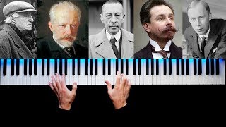 TOP 5 MOST FAMOUS RUSSIAN PIANO PIECES [upl. by Daniela108]