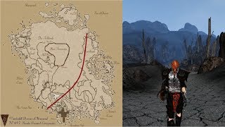 Elder Scrolls Morrowind Walking Across the Entire Map Timelapse [upl. by Roleat]