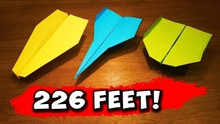 How To Make 5 EASY Paper Airplanes that FLY FAR [upl. by Estel]