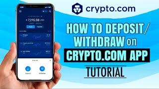 How to DEPOSIT or WITHDRAW on CRYPTOCOM App for Beginners  Tutorial [upl. by Jodoin]