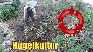 Annual Hugelkultur Raised Bed Maintenance  Getting Ready For Spring Gardening [upl. by Aminta]