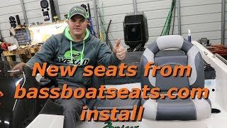 New seats from bassboatseatscom install [upl. by Rad]