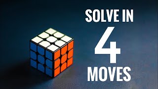 How to Solve a Rubik’s Cube in 4 Moves [upl. by Drugi53]