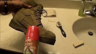 Boot Suede Leather Cleaning [upl. by Enilrac190]