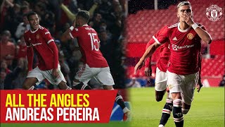 Andreas Pereira  All The Angles v Brentford  Manchester United  Preseason 2021 [upl. by Isahella]