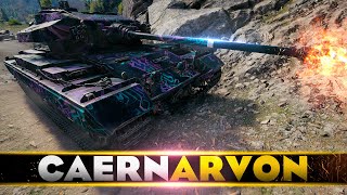 Caernarvon • KING OF LASVILLE • WoT Gameplay [upl. by Ahsaele]