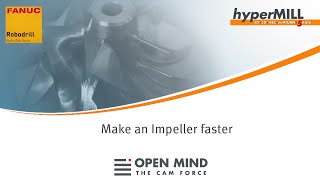 5 Axis Machining Impeller milling  hyperMILL  CAM  FANUC [upl. by Atnicaj]