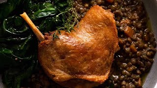 Duck Confit French Slow Roasted Duck Legs [upl. by Nerhtak]