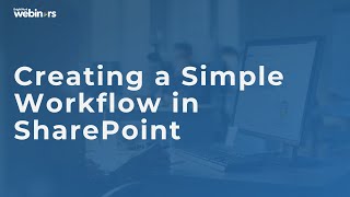 Creating a Simple Workflow in SharePoint [upl. by Aibonez]