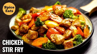 CHICKEN STIR FRY RECIPE  QUICK AND EASY CHICKEN STIR FRY  STIR FRY CHICKEN [upl. by Ettelimay]