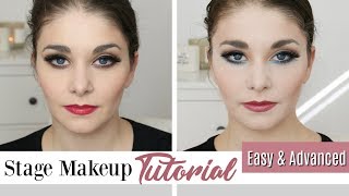 Stage Makeup Tutorial  Easy AND Advanced Looks for Everyone  Kathryn Morgan [upl. by Vandyke]