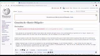 Como crear un articulo en wikipedia Tutorial [upl. by Otrebide]