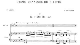 Debussy  3 Chansons de Bilitis 1897 [upl. by Yettie570]