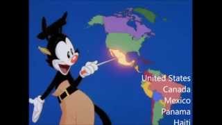 Nations of the World  With Lyrics  Animaniacs [upl. by Pheni]