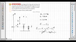 esercizio massa molla [upl. by Dorcus535]