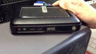 How to reset a Wyse Cx0 C10LE WTOS Thin Client terminal to factory defaults or factory settings [upl. by Llyrat]