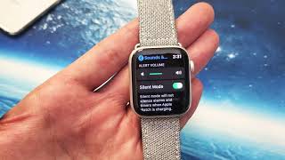 Apple Watches How to MUTE SILENT VIBRATE amp INCREASEDECREASE VOLUME [upl. by Gisser]