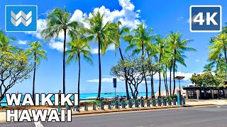 4K Exploring Waikiki in Honolulu Hawaii USA Walking Tour amp Travel Vacation Guide 🎧 Binaural Sound [upl. by Varipapa]