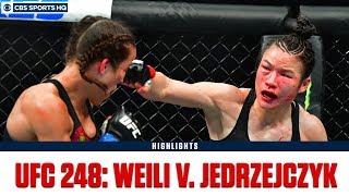 UFC 248 Zhang Weili defeats Joanna Jedrzejczyk by split dec  Highlights amp Recap  CBS Sports HQ [upl. by Gifferd]