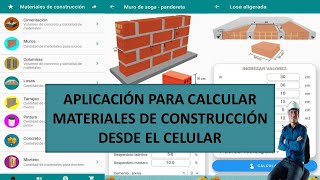 aplicacion para calculo de materiales en construccion [upl. by Iclehc]