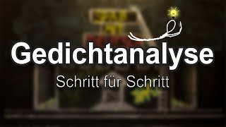 Gedichtanalyse  Schritt für Schritt [upl. by Bodnar743]