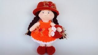 Bambola Amigurumi Uncinetto Tutorial 🌈 Muñeca Crochet Amigurumi  Doll Crochet Amigurumi Tutorial [upl. by Sherris922]