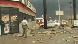 Extreme Wind Video  Derecho Downburst in Hudson Oaks Texas [upl. by Rehtnug373]