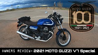 New 2021 Moto Guzzi V7 850 Special Owners Review [upl. by Ilana743]